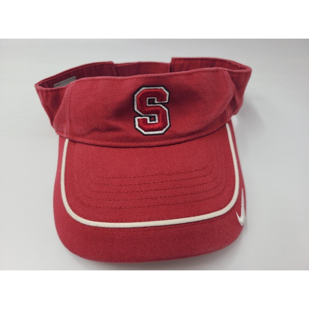 Stanford University Cardinal Nike Sun Golf Visor Adjustable Hat Cap Men NCAA Red